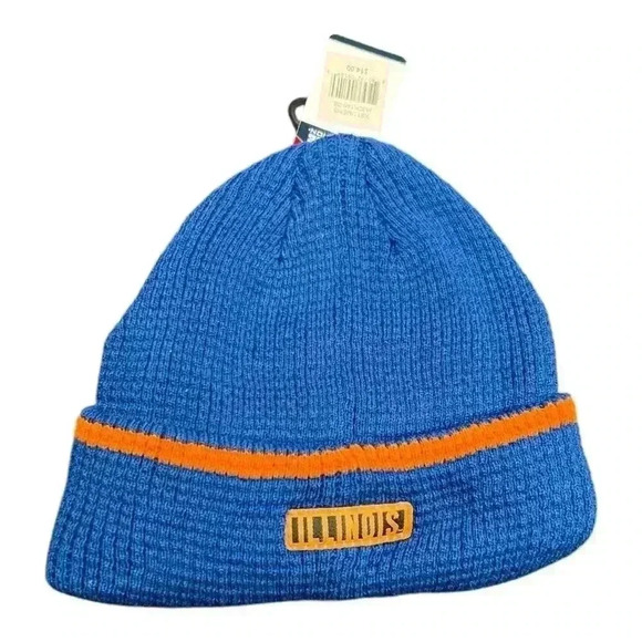 Univ of Illinois Blue and Orange beanie hat. NWT - Picture 2 of 8